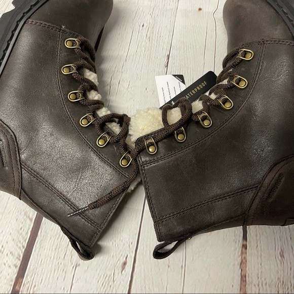 NWT SOREL Lennox shearling combat boots - Picture 12 of 14